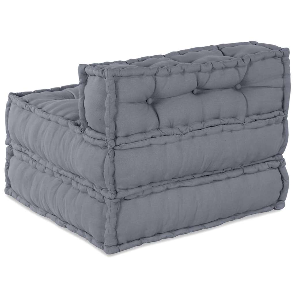 Modulsofa Grå 70 X 70 X 54 Cm Stof