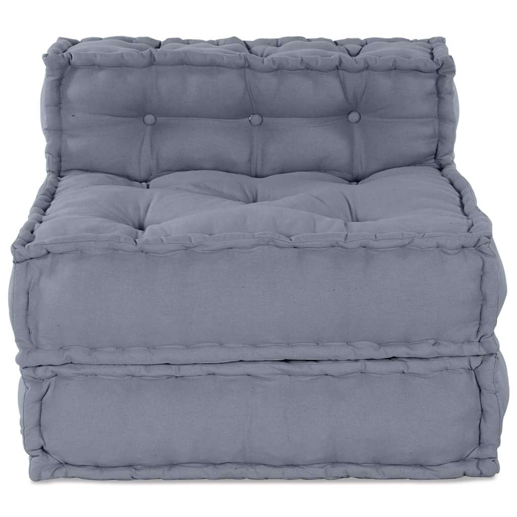 Modulsofa Grå 70 X 70 X 54 Cm Stof