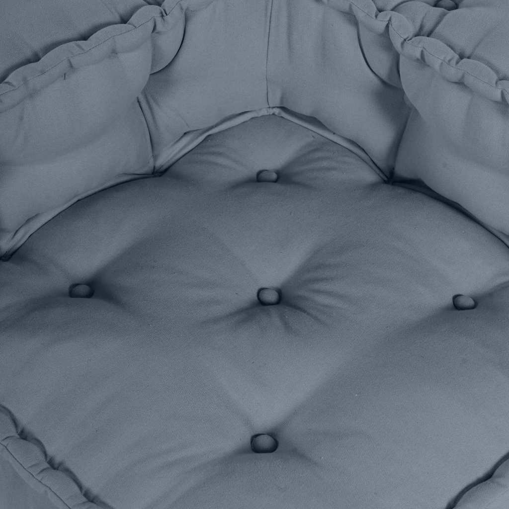 Modulsofa 2 Pcs Grå 140 X 70 X 36 Cm Stof