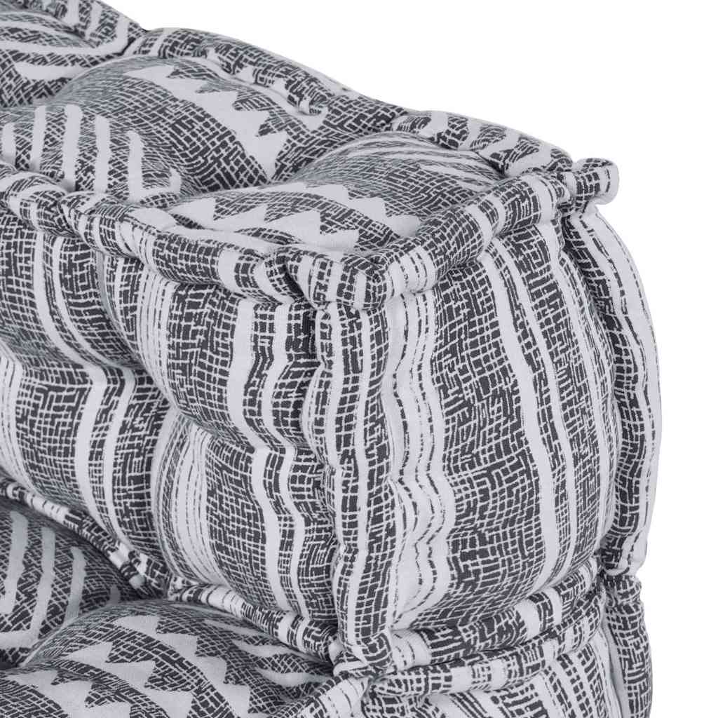 Modulsofa Stribet Grå 70 X 70 X 54 Cm Stof