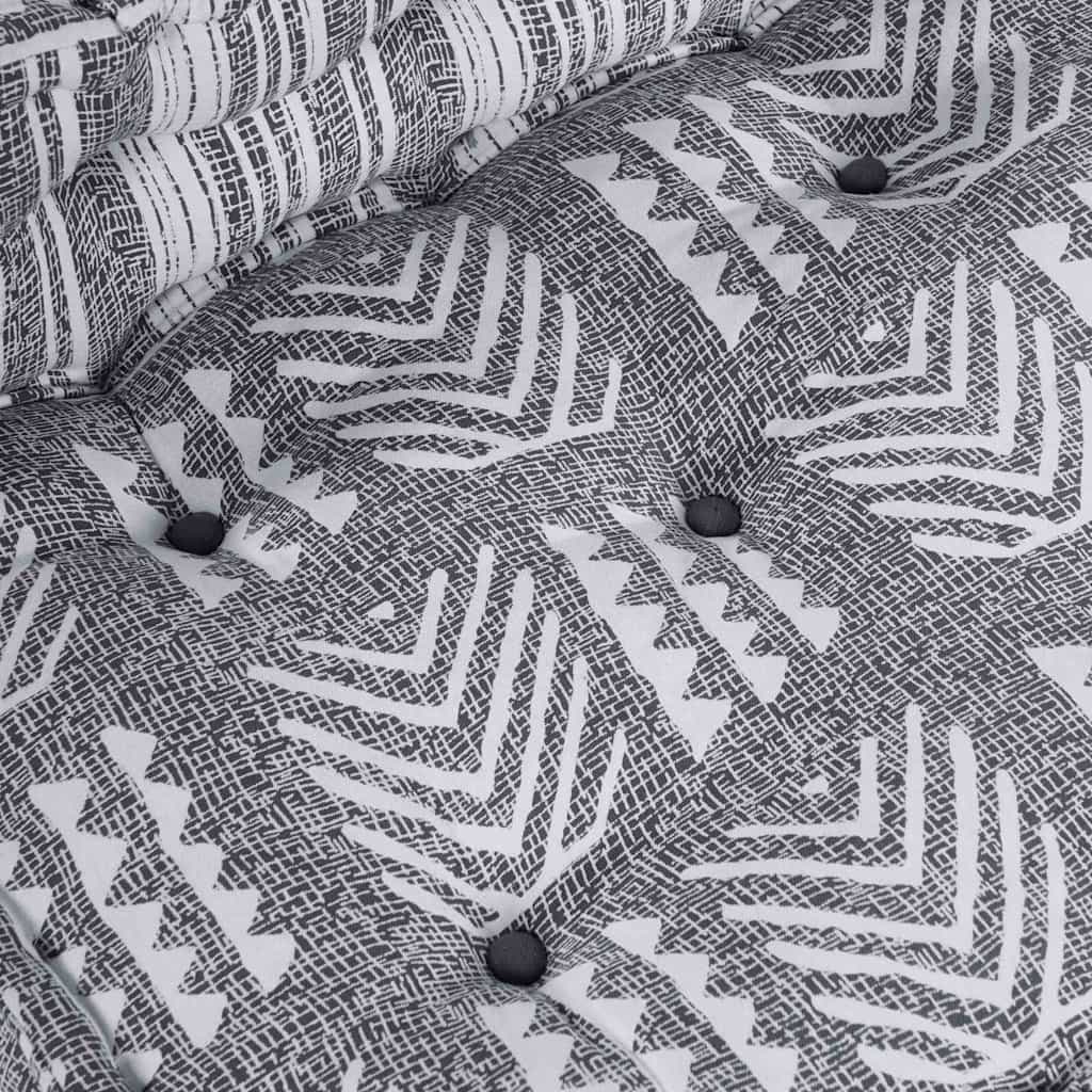 Modulsofa Stribet Grå 70 X 70 X 54 Cm Stof