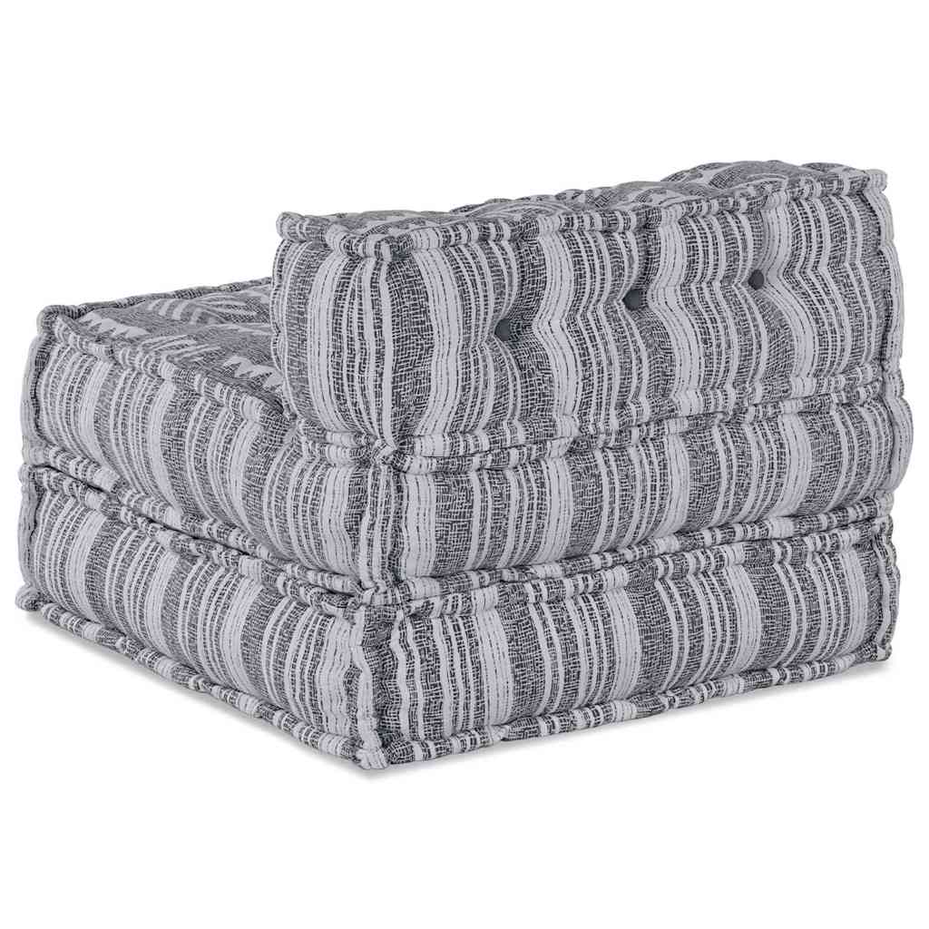 Modulsofa Stribet Grå 70 X 70 X 54 Cm Stof