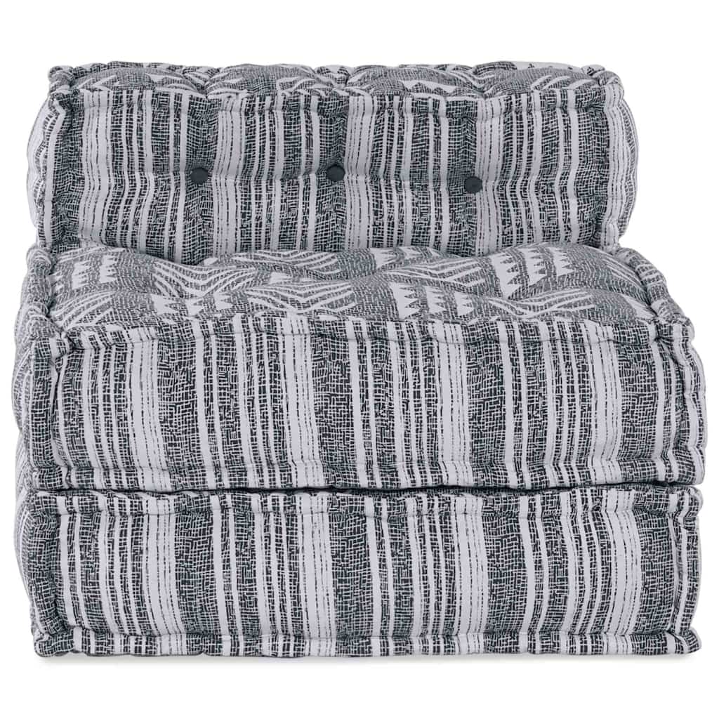 Modulsofa Stribet Grå 70 X 70 X 54 Cm Stof