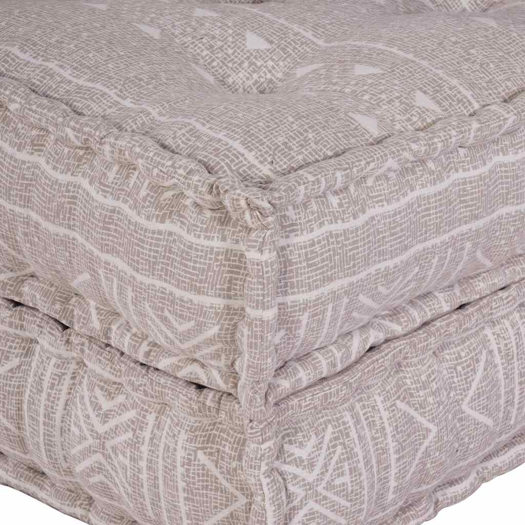 Modulsofa Geometrisk Lysebrun 70 X 70 X 54 Cm Stof