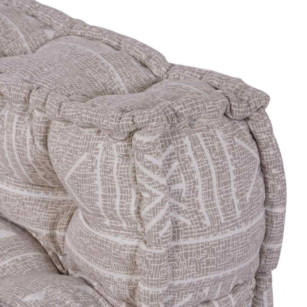 Modulsofa Geometrisk Lysebrun 70 X 70 X 54 Cm Stof