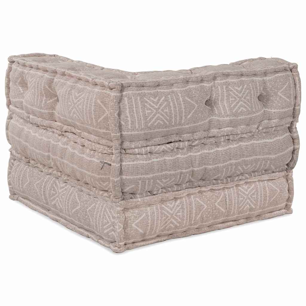 Modulsofa Geometrisk Lysebrun 70 X 70 X 54 Cm Stof