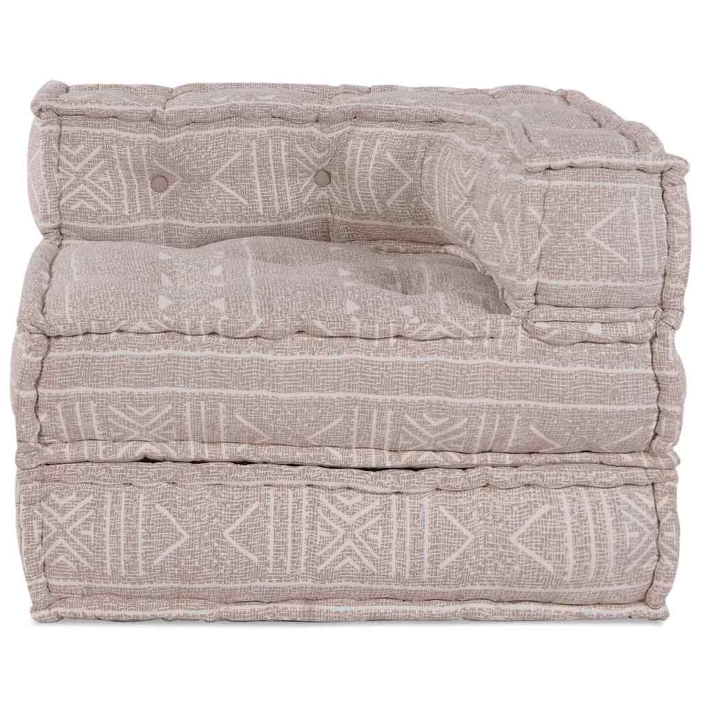Modulsofa Geometrisk Lysebrun 70 X 70 X 54 Cm Stof