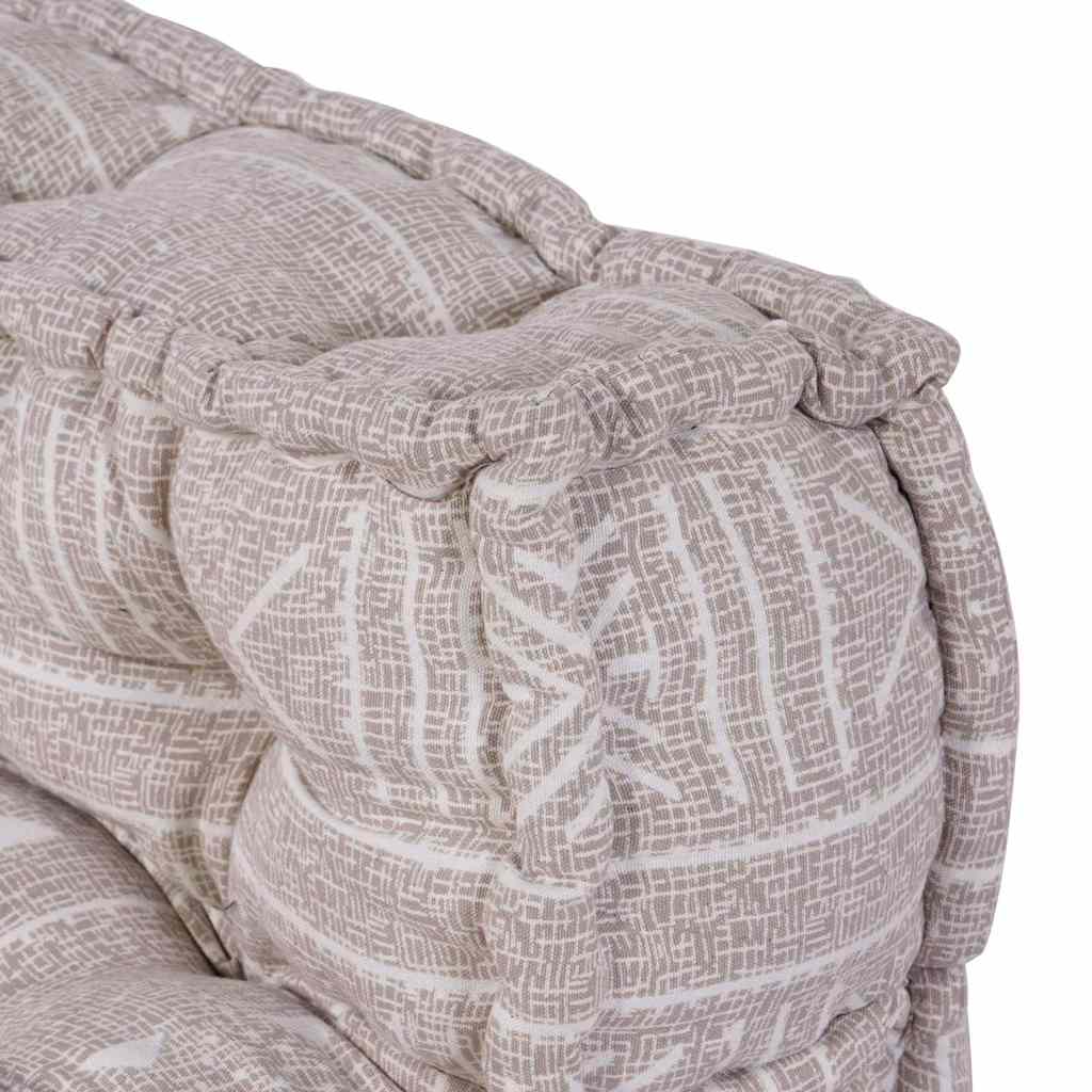 Modulsofa Geometrisk Lysebrun 70 X 70 X 54 Cm Stof
