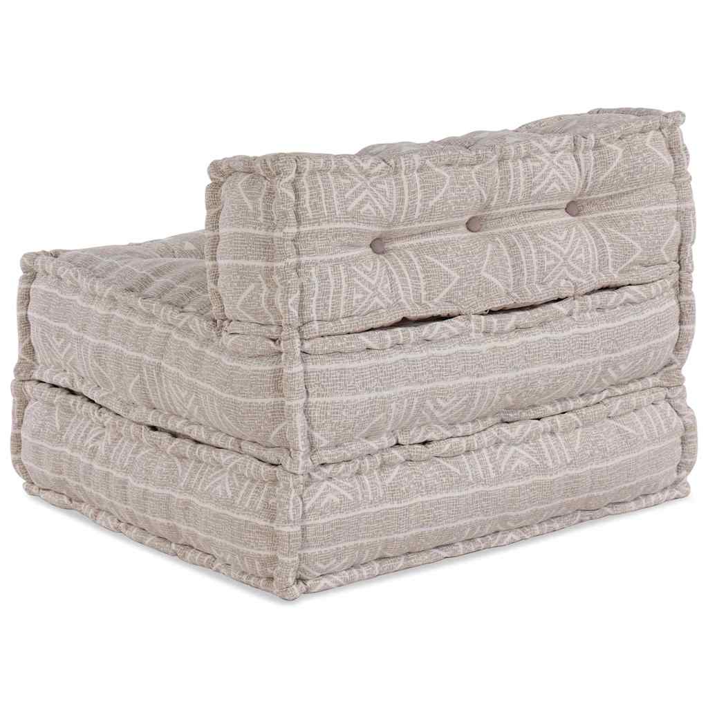 Modulsofa Geometrisk Lysebrun 70 X 70 X 54 Cm Stof