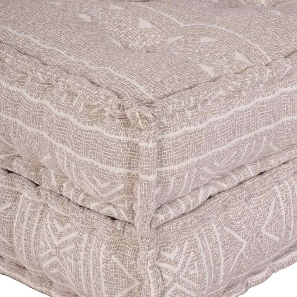 Modulsofa Geometrisk Lysebrun 70 X 70 X 36 Cm Stof