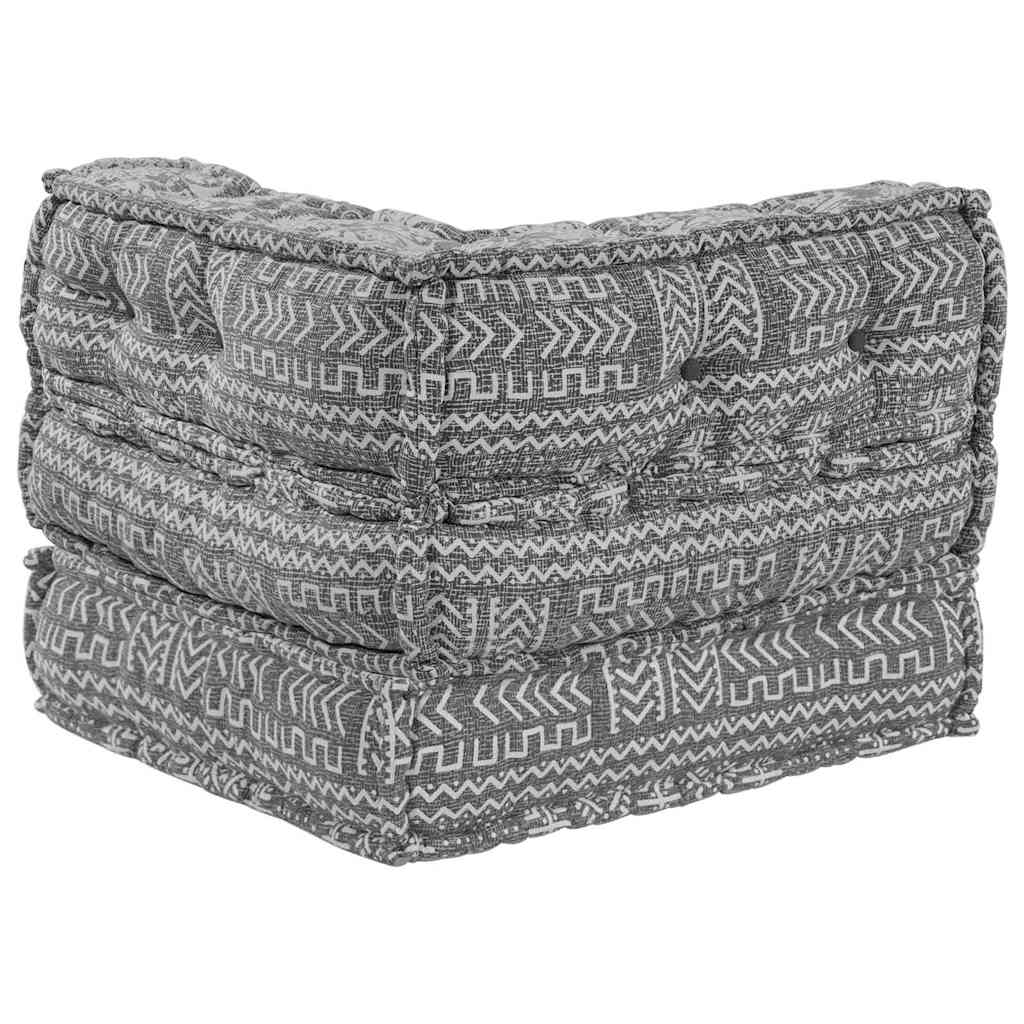 Modulsofa Geometrisk Lysegrå 70 X 70 X 54 Cm Stof