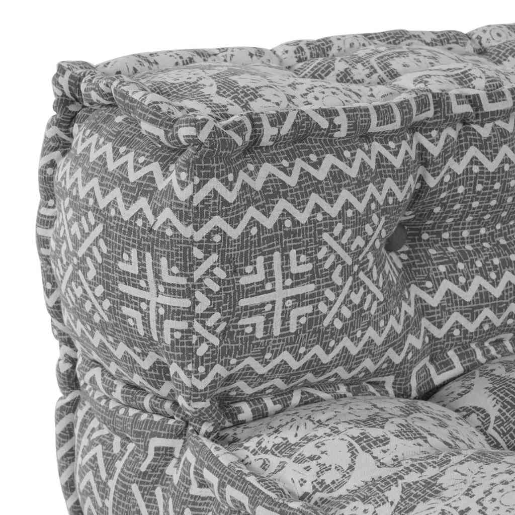 Modulsofa Geometrisk Lysegrå 70 X 70 X 54 Cm Stof