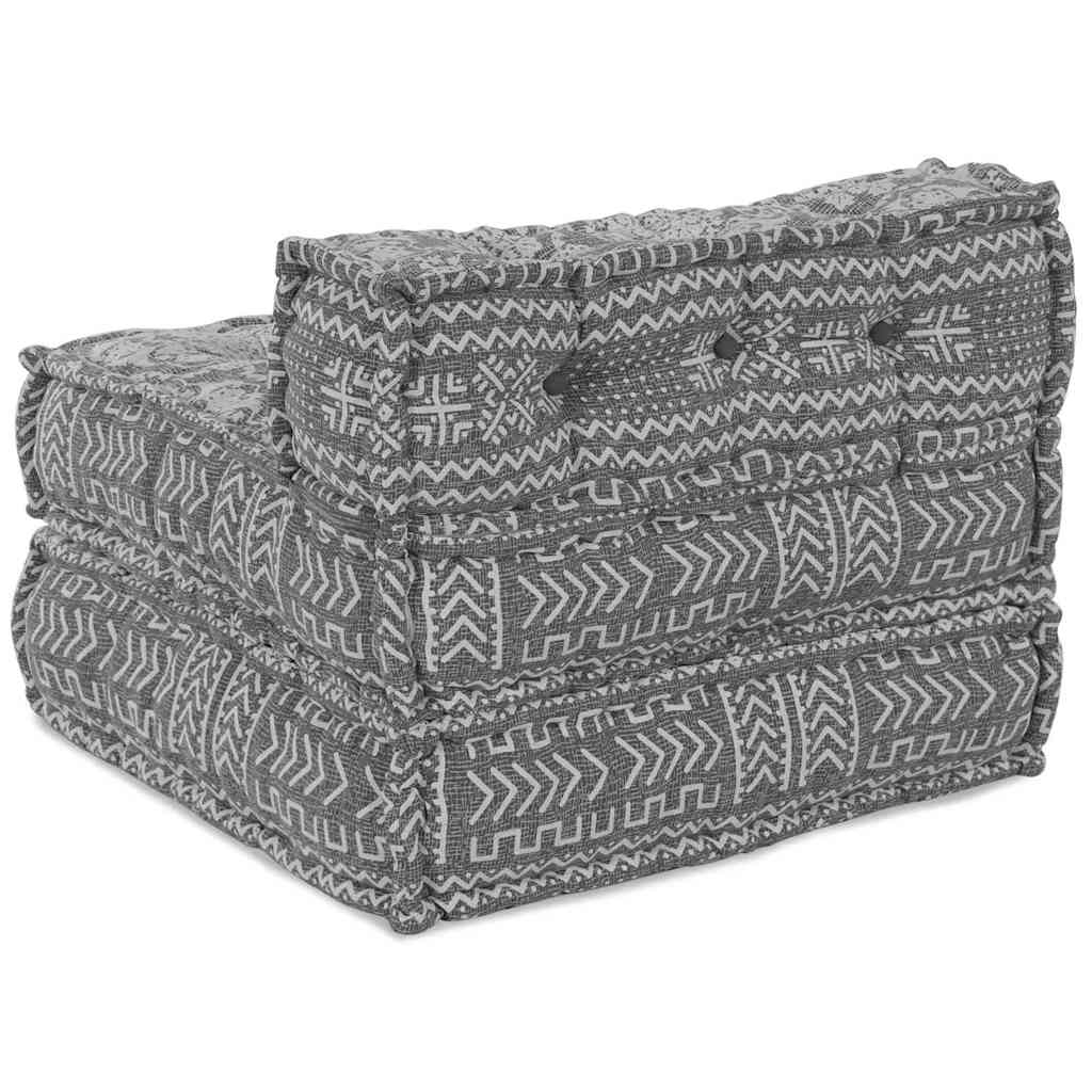 Modulsofa Geometrisk Lysegrå 70 X 70 X 54 Cm Stof