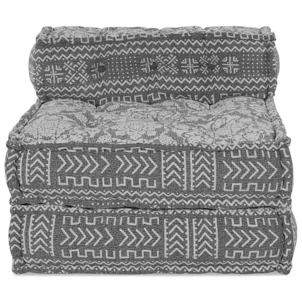 Modulsofa Geometrisk Lysegrå 70 X 70 X 54 Cm Stof
