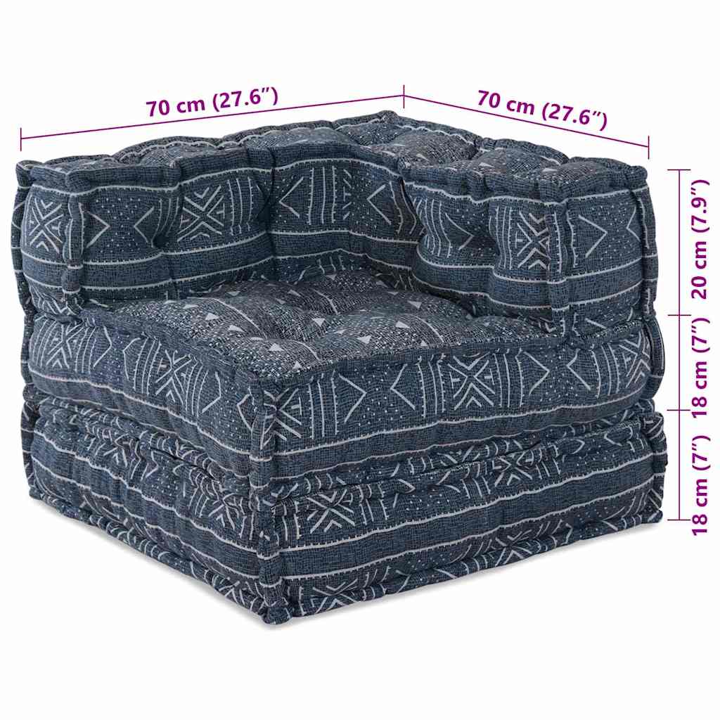 Modulsofa Geometrisk Indigo 70 X 70 X 54 Cm Stof