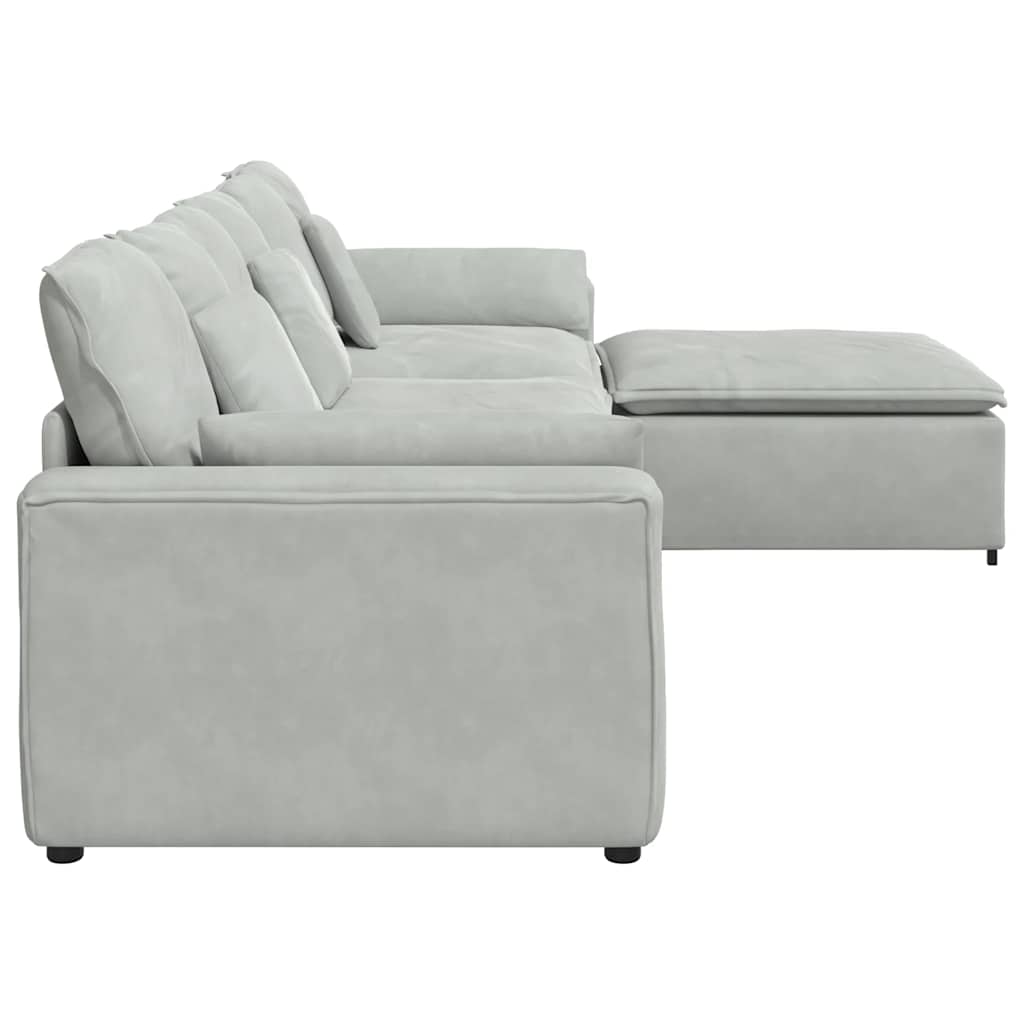 Modulsofa Med Fodskammel Og Hynder