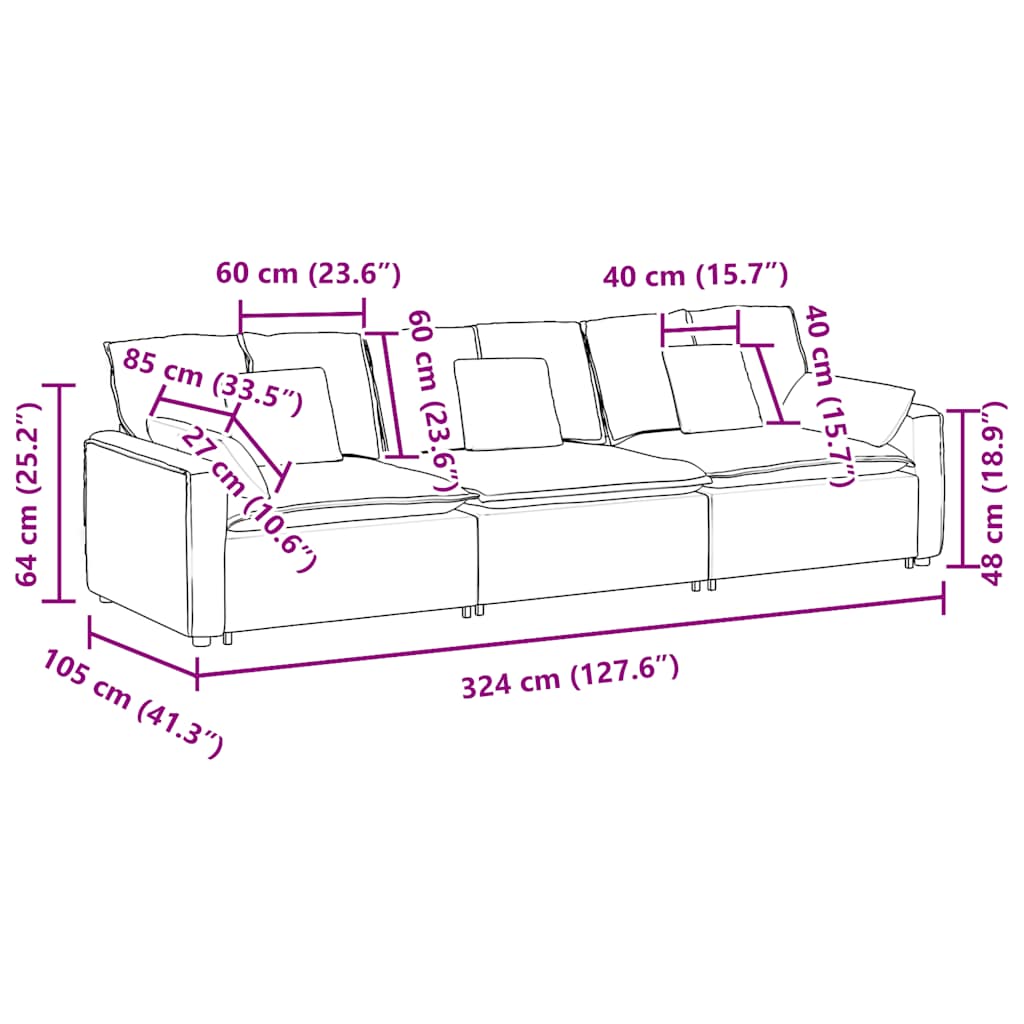 Modulsofa Med Hynder