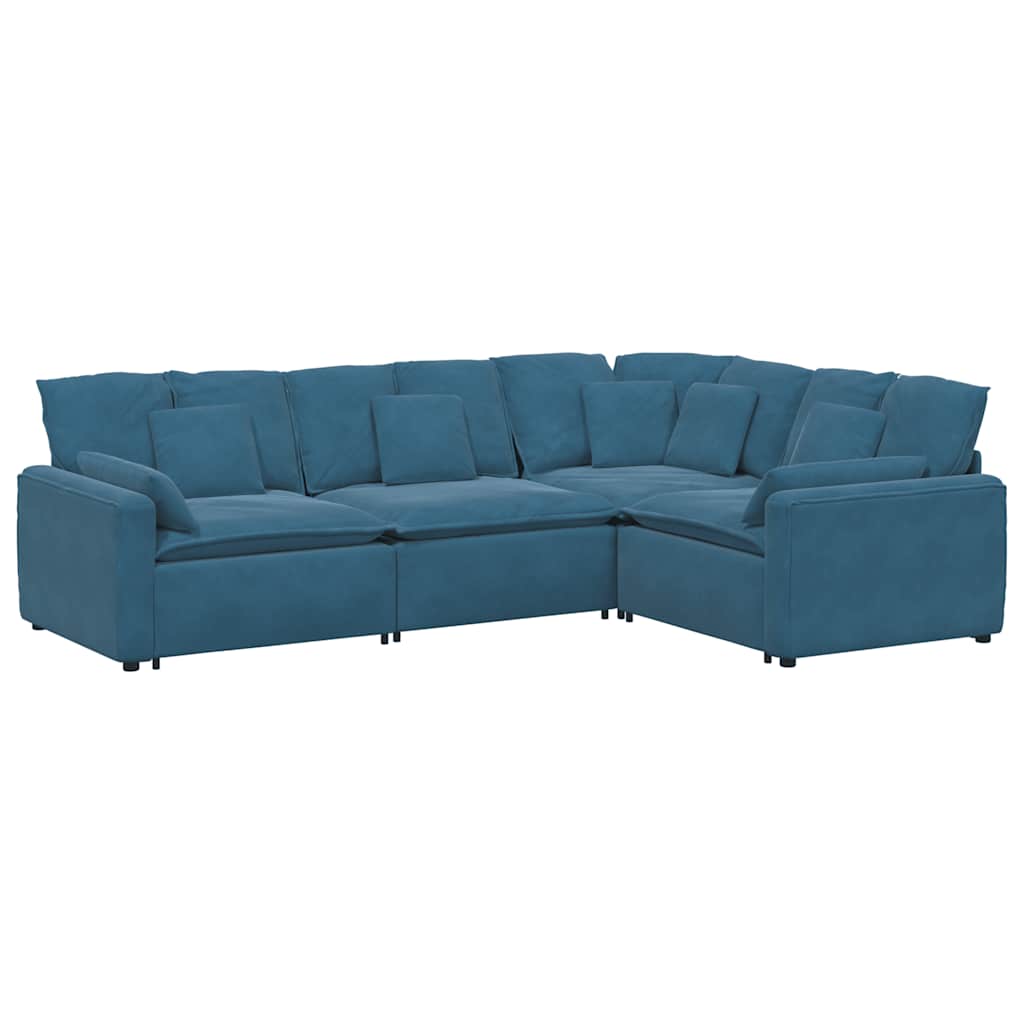 Modulsofa Med Hynder Fløjl