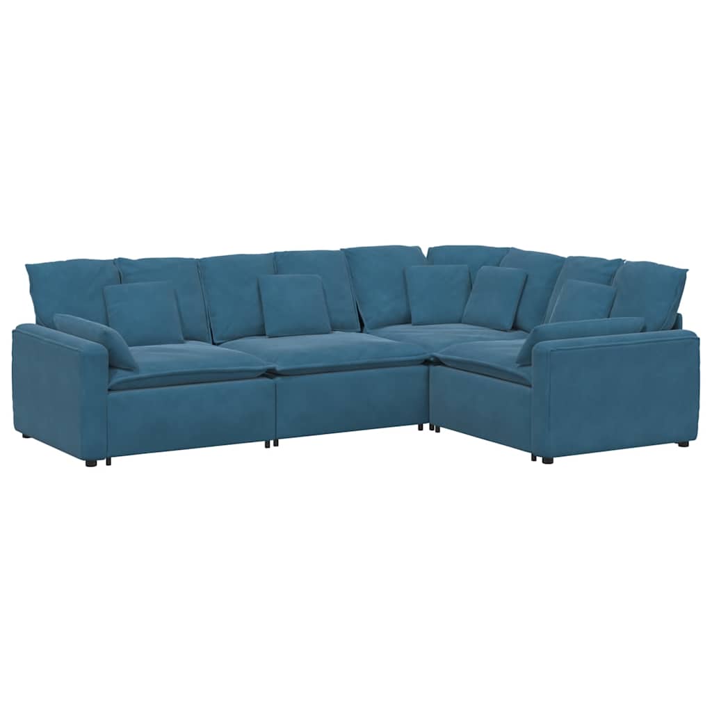 Modulsofa Med Hynder Fløjl