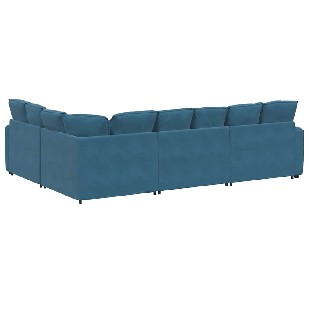 Modulsofa Med Hynder Fløjl