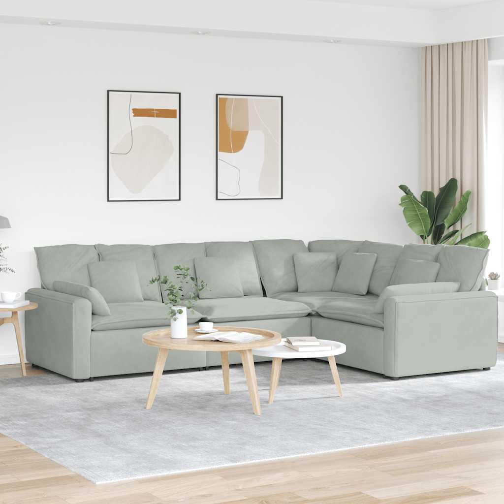Modulsofa Med Hynder Fløjl