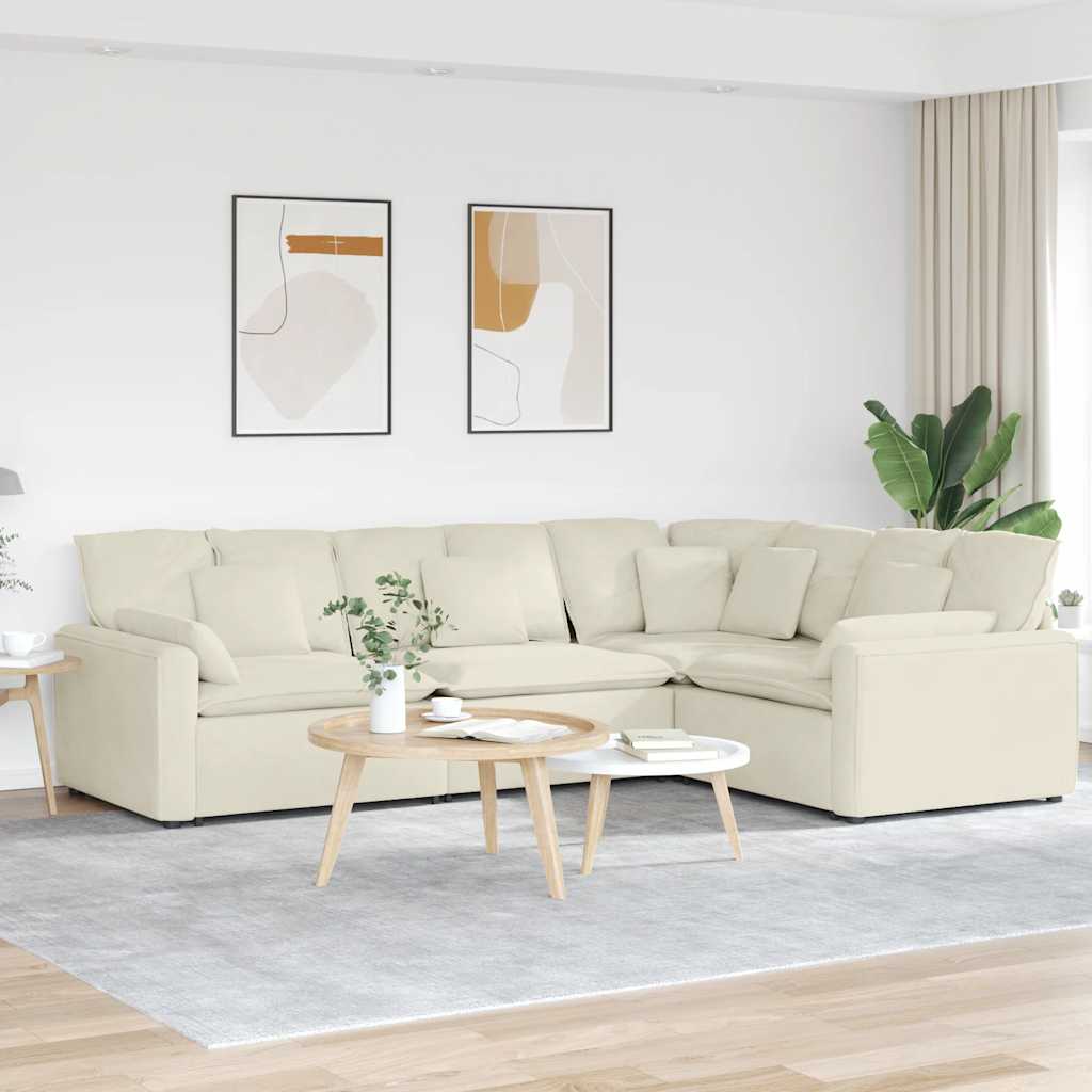 Modulsofa Med Hynder Fløjl