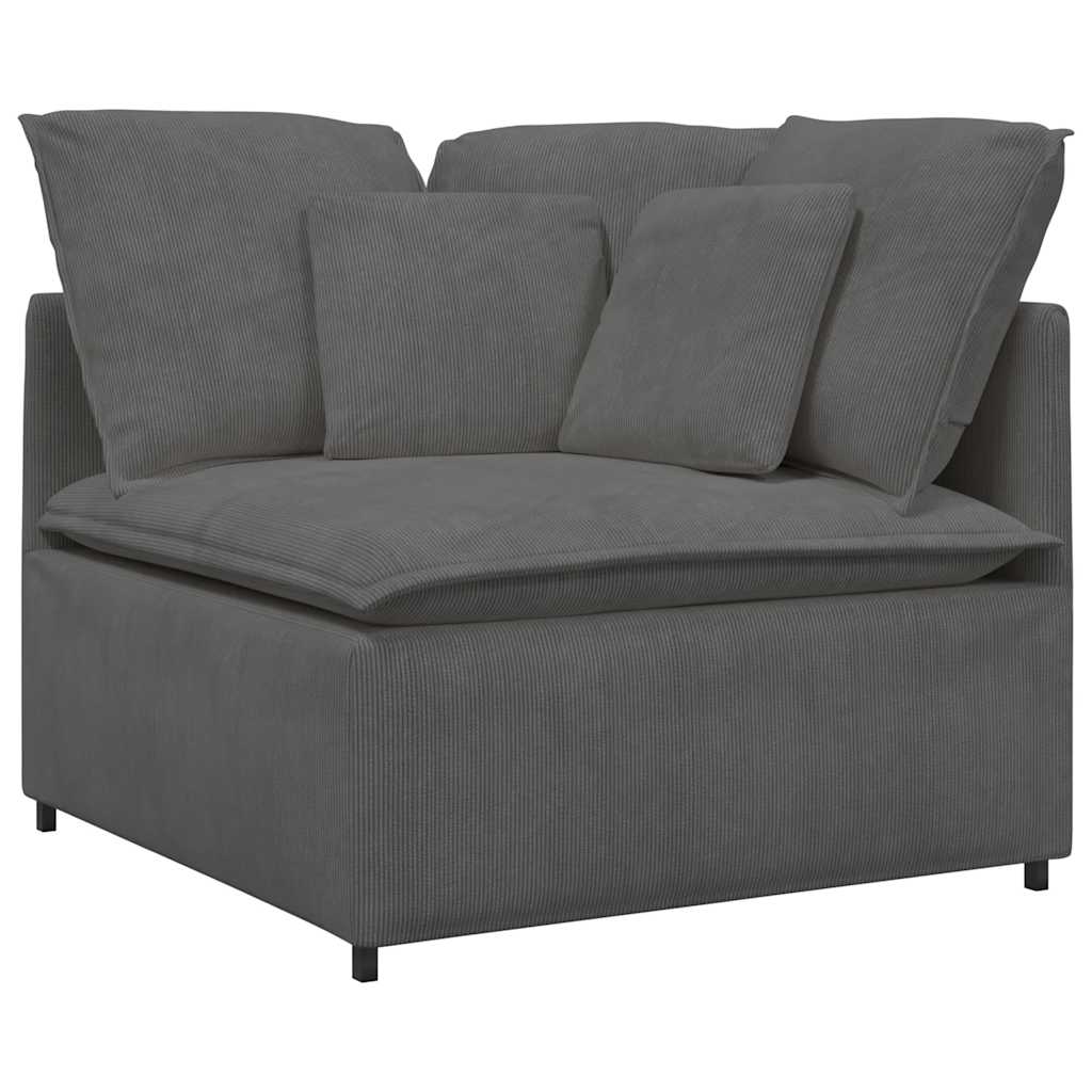Modulsofa Med Hynder Fløjlsstof