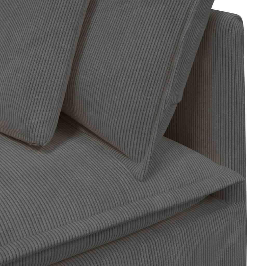 Modulsofa Med Hynder Fløjlsstof