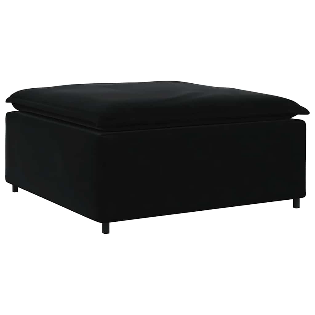 Modulsofa Med Fodskammel Og Hynder Fløjl