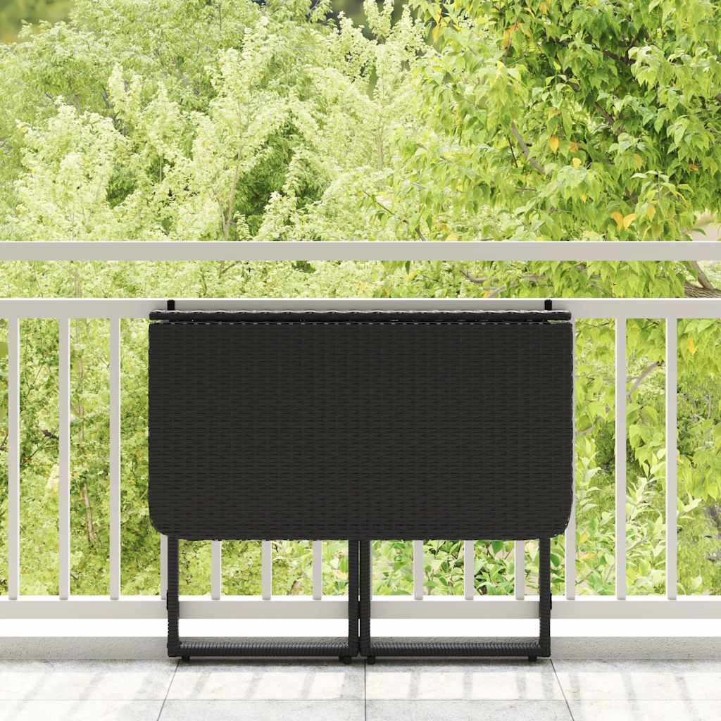 Foldbart Havebord 90X51X75 Cm Polyrattan