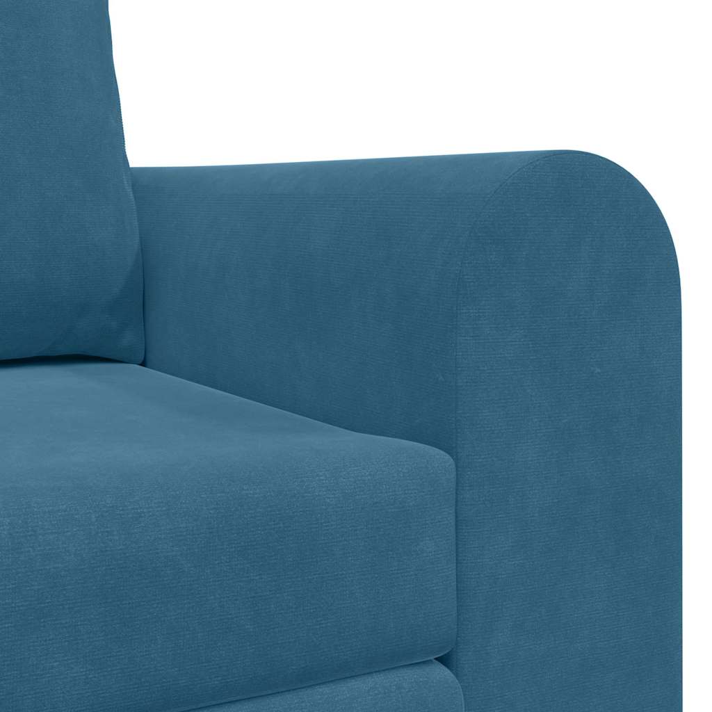 Sovesofa Blå 148 X 71 X 83 Cm Fløjl