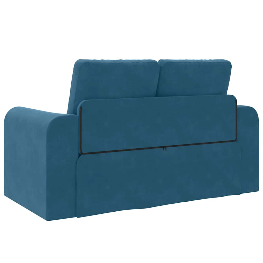 Sovesofa Blå 148 X 71 X 83 Cm Fløjl