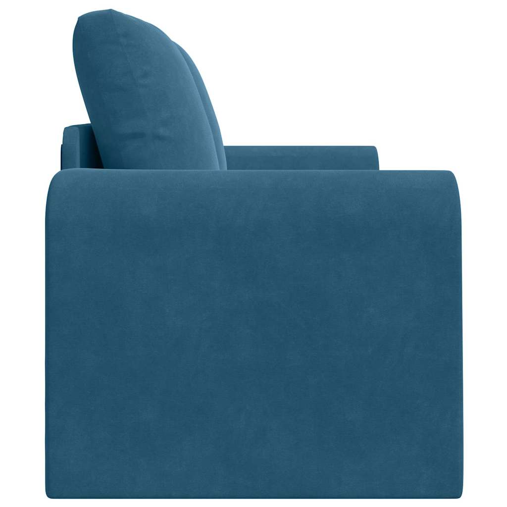 Sovesofa Blå 148 X 71 X 83 Cm Fløjl