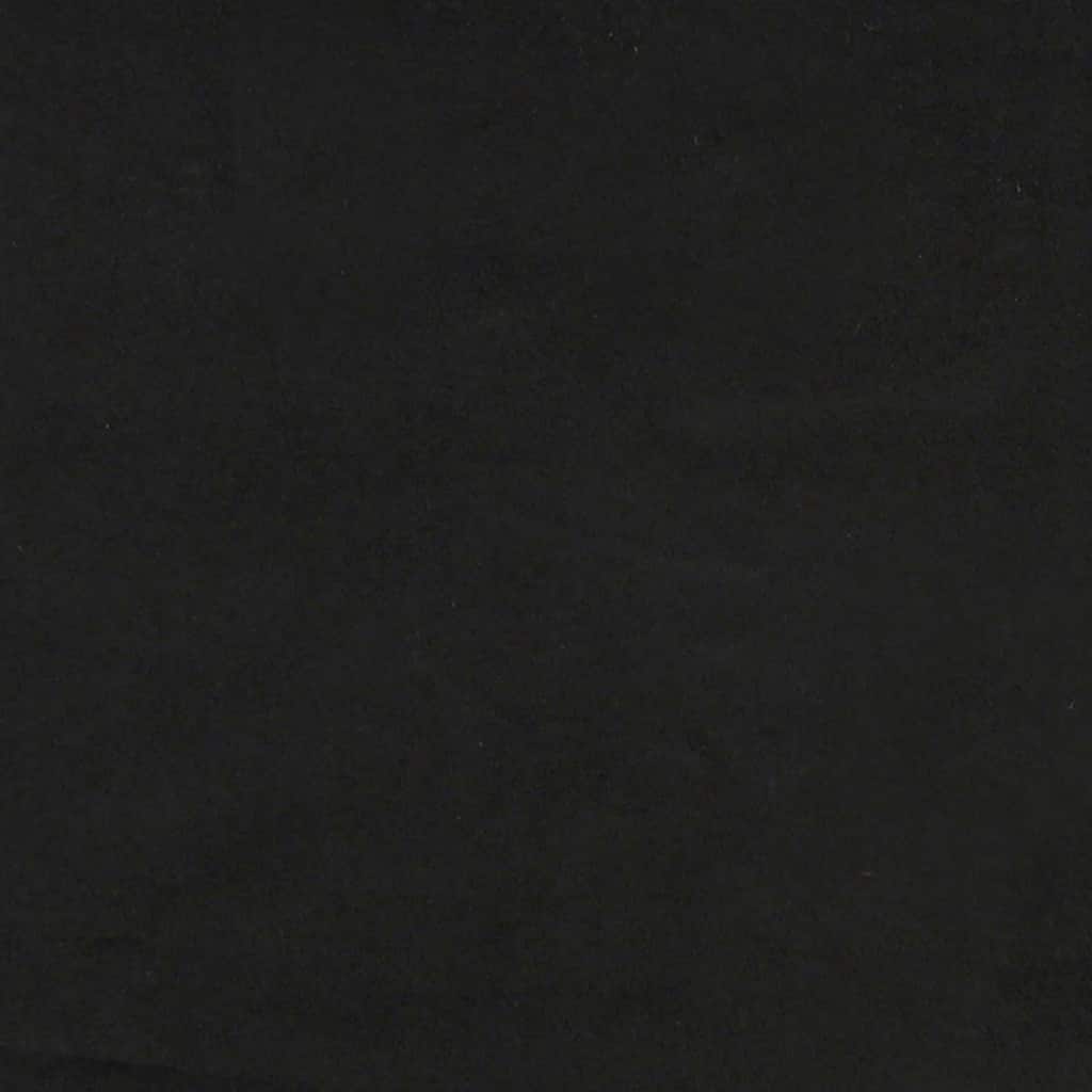 Sovesofa Sort 124 X 204 X 61 Cm Fløjl