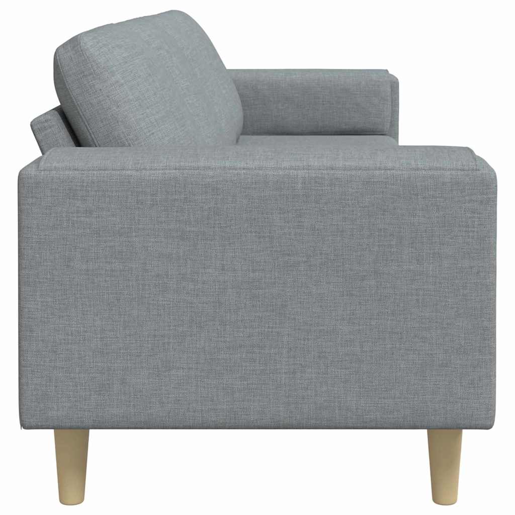 Sofa Sæt Lysegrå Stof