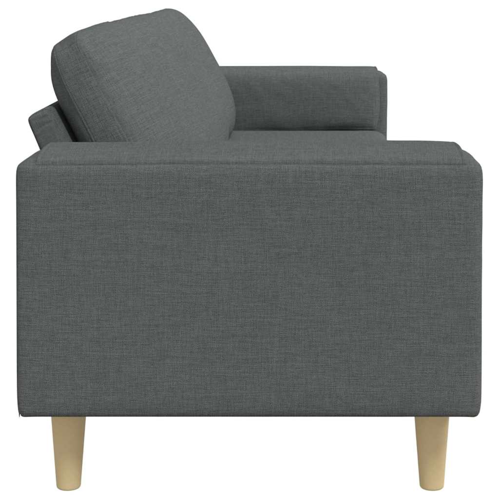 Sofa Sæt Mørkegrå Stof
