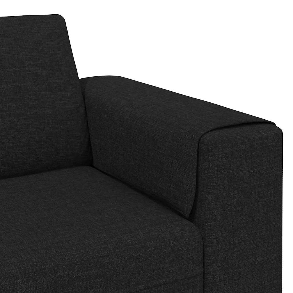 Sofa Sæt Sort Stof