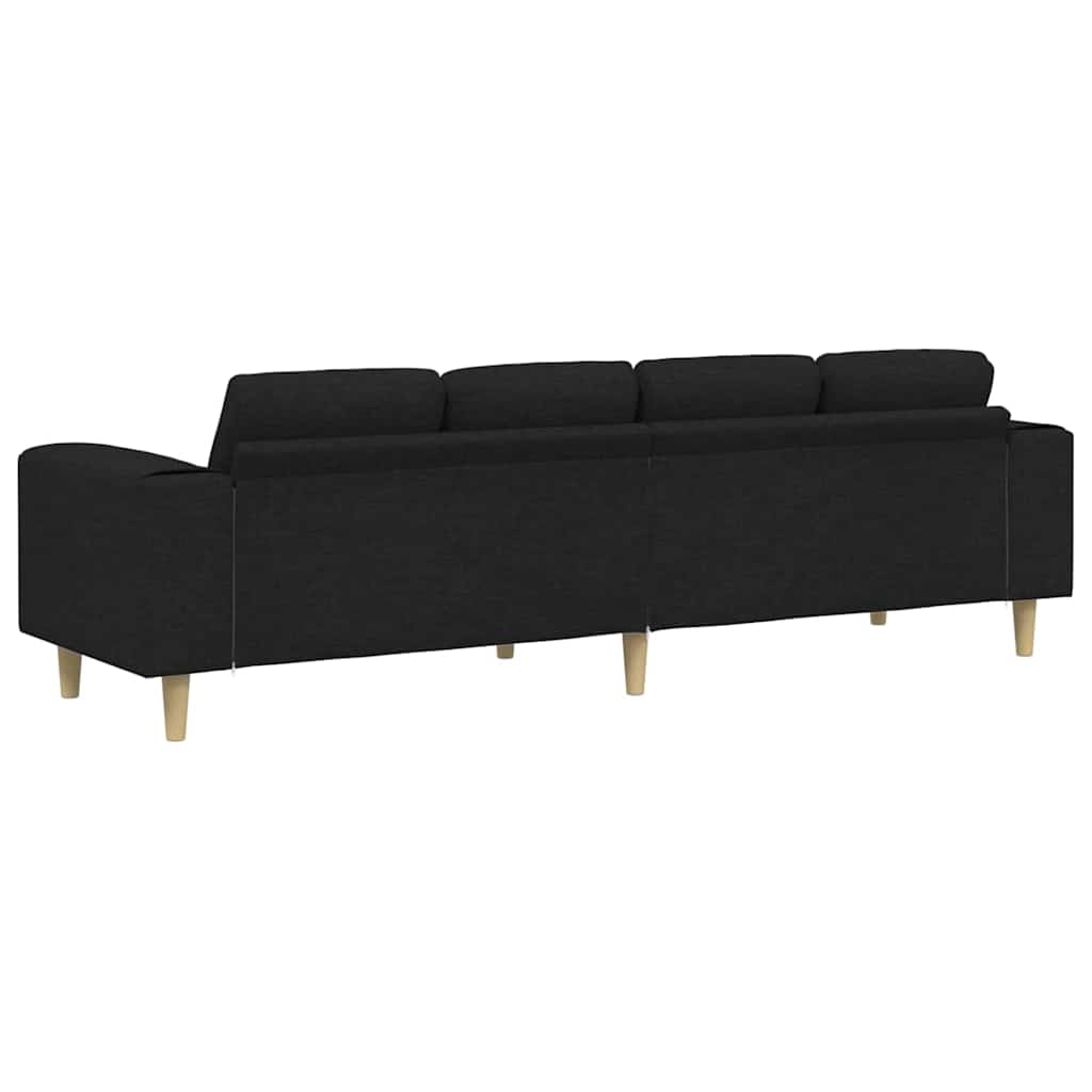 Sofa Sæt Sort Stof