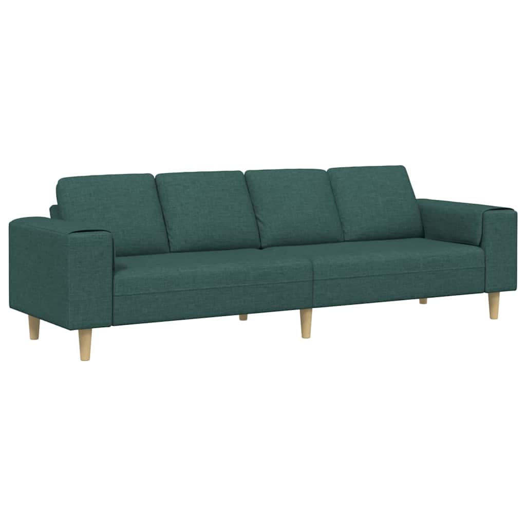 Sofa Sæt Mørkegrøn Stof
