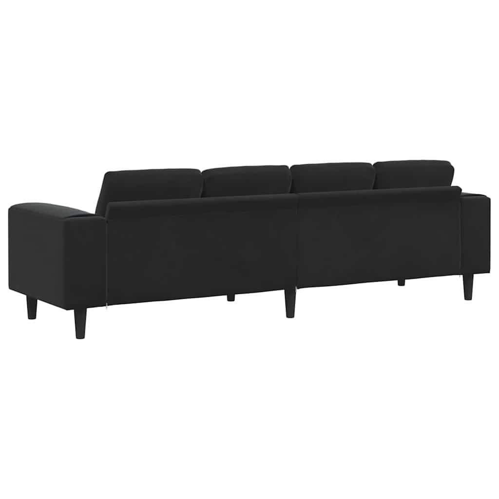 Sofa Sæt Sort Fløjl