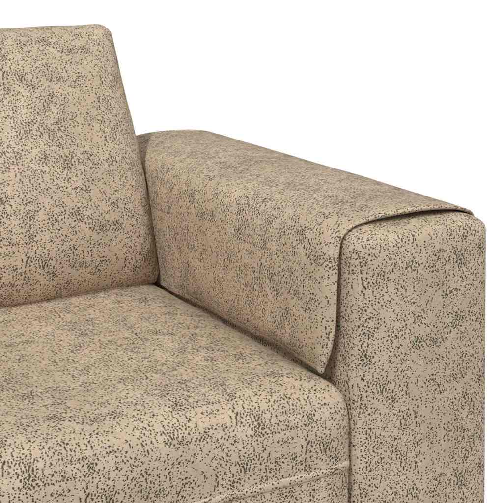 Sofa Sæt Lysegrå Faux Suede Læder
