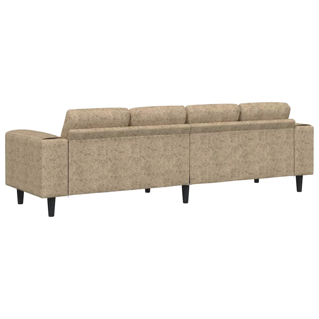 Sofa Sæt Lysegrå Faux Suede Læder