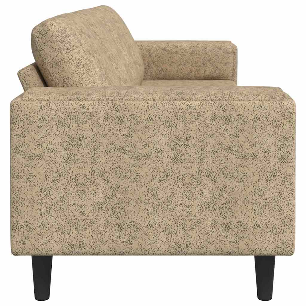 Sofa Sæt Lysegrå Faux Suede Læder