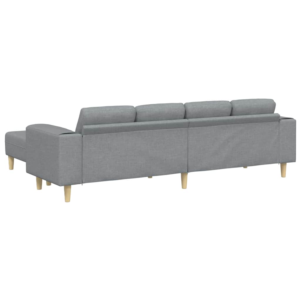 Sofa Sæt Lysegrå Stof
