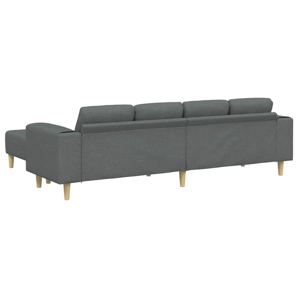 Sofa Sæt Mørkegrå Stof