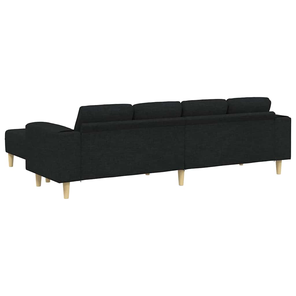 Sofa Sæt Sort Stof