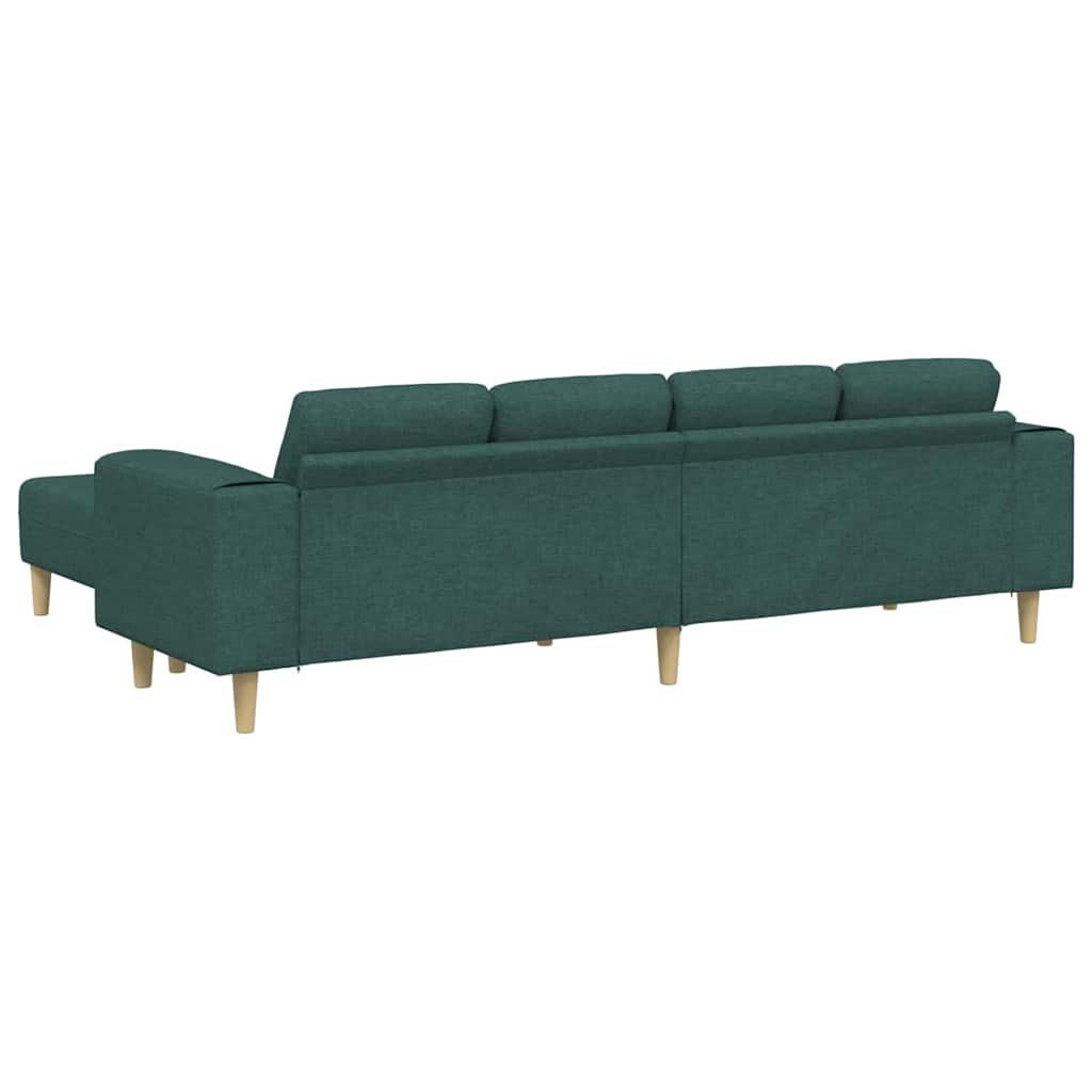 Sofa Sæt Mørkegrøn Stof