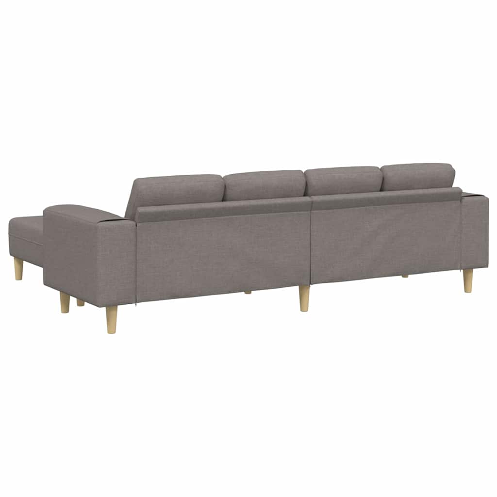 Sofa Sæt Gråbrun Stof