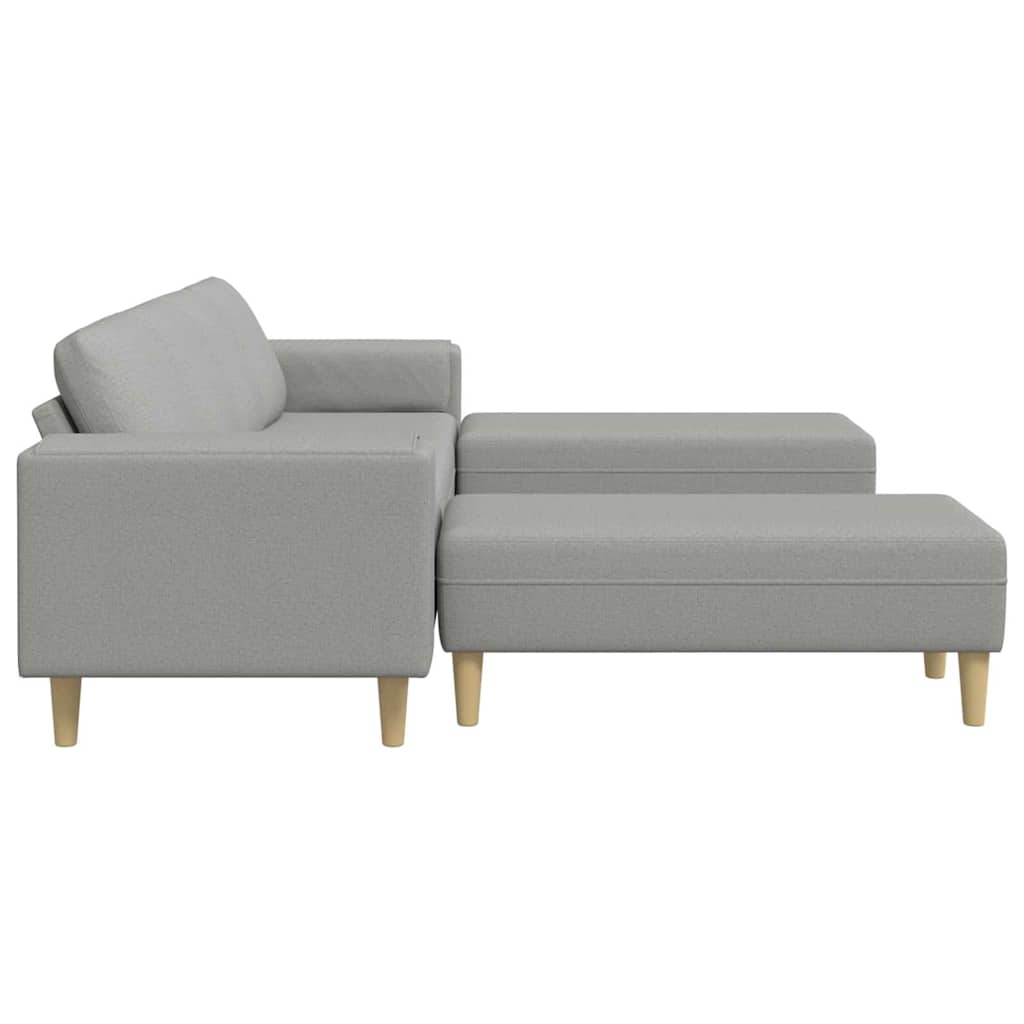 Sofa Sæt Sky Grey Stof