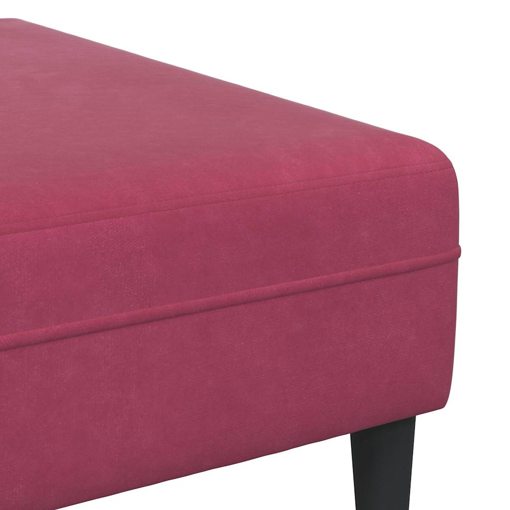 Sofa Sæt Vinrød Fløjl